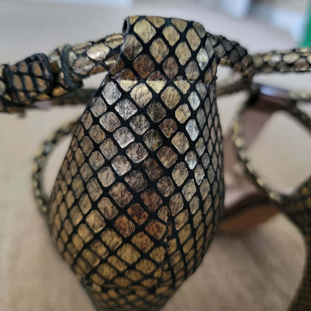 French Connection Naoma T-Strap Sandals, Size 7.5